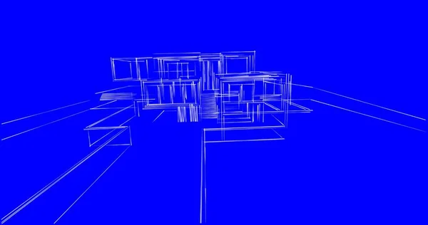 Disegno Astratto Carta Parati Architettonica Sfondo Concetto Digitale — Foto Stock