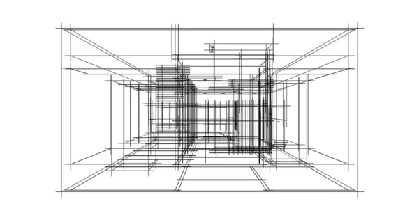 Formes Géométriques Minimales Lignes Architecturales — Photo