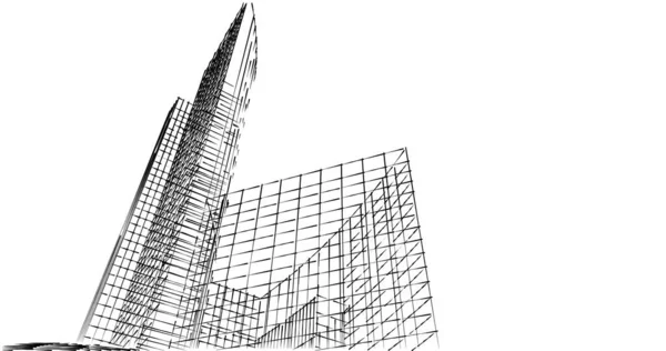 Абстрактный Архитектурный Дизайн Обоев Цифровой Концепт Фон — стоковое фото