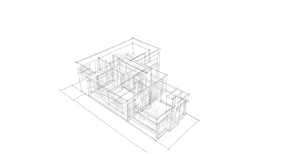 Abstrakcyjny Projekt Tapety Architektonicznej Cyfrowe Tło Koncepcyjne — Zdjęcie stockowe