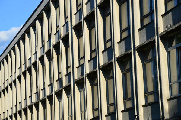 Architektonische Schnapptapete Gebäude Fassade — Stockfoto