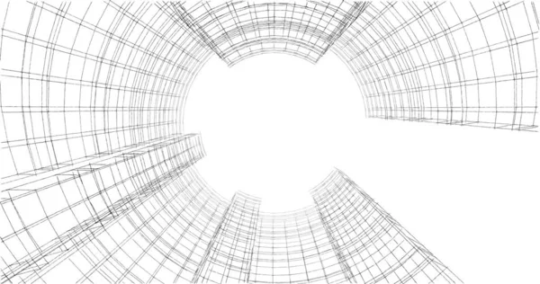 Abstrakcyjny Projekt Tapety Architektonicznej Cyfrowe Tło Koncepcyjne — Zdjęcie stockowe
