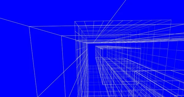 Abstrakcyjny Projekt Tapety Architektonicznej Cyfrowe Tło Koncepcyjne — Zdjęcie stockowe