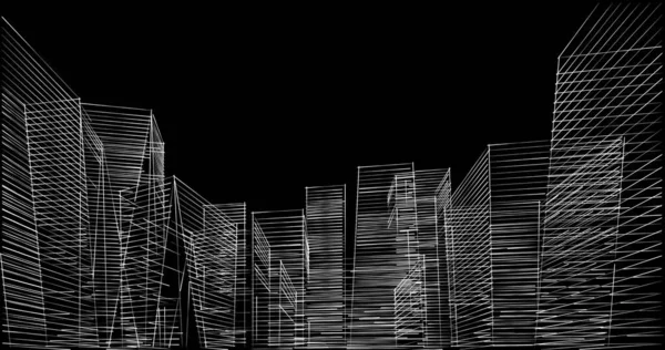 Абстрактный Архитектурный Дизайн Обоев Цифровой Концепт Фон — стоковое фото