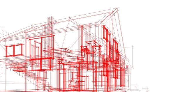 Formas Geométricas Mínimas Líneas Arquitectónicas —  Fotos de Stock