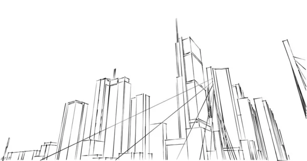 Formas Geométricas Mínimas Líneas Arquitectónicas —  Fotos de Stock