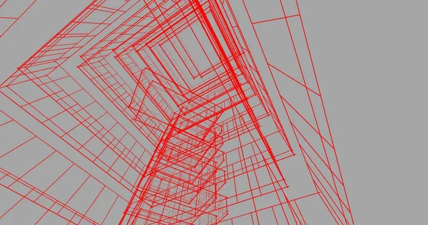 Абстрактный Архитектурный Дизайн Обоев Цифровой Концепт Фон — стоковое фото
