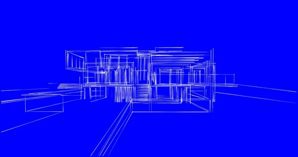 Abstrakcyjny Projekt Tapety Architektonicznej Cyfrowe Tło Koncepcyjne — Zdjęcie stockowe