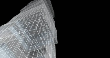 soyut mimari duvar kağıdı tasarımı, dijital konsept arkaplan