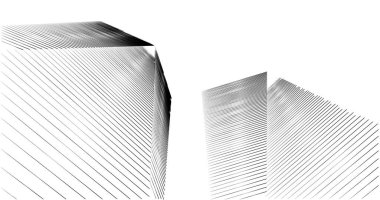 Arkaplanda mimari bina 3d illüstrasyon