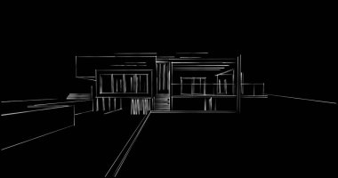 soyut mimari duvar kağıdı tasarımı, dijital konsept arkaplan