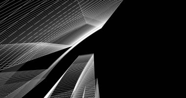 soyut mimari duvar kağıdı tasarımı, dijital konsept arkaplan