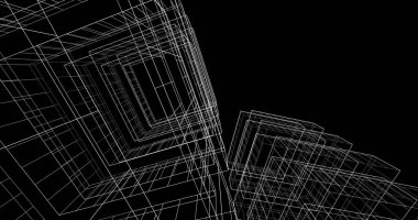 soyut mimari duvar kağıdı tasarımı, dijital konsept arkaplan