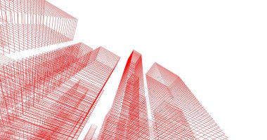 soyut mimari duvar kağıdı tasarımı, dijital konsept arkaplan