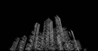 soyut mimari duvar kağıdı tasarımı, dijital konsept arkaplan