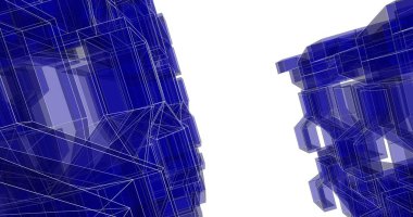 soyut mimari duvar kağıdı tasarımı, dijital konsept arkaplan