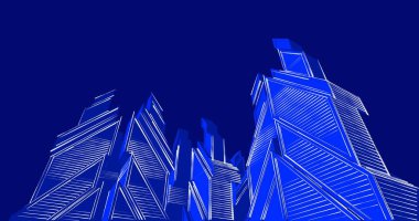 minimal geometrik şekiller, mimari çizgiler