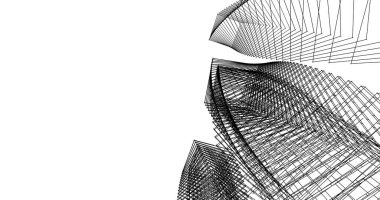 soyut mimari duvar kağıdı tasarımı, dijital konsept arkaplan