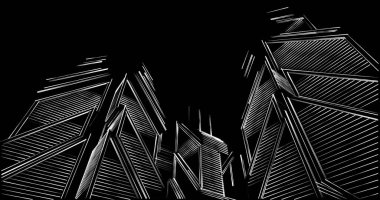 minimal geometrik şekiller, mimari çizgiler