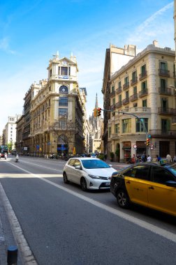 Arkaplanda mimari bina 3d illüstrasyon