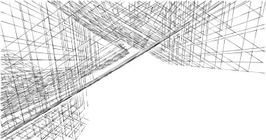 soyut mimari duvar kağıdı tasarımı, dijital konsept arkaplan