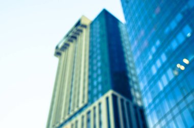 Arkaplanda mimari bina 3d illüstrasyon