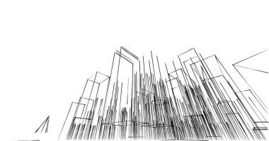 soyut mimari duvar kağıdı tasarımı, dijital konsept arkaplan