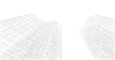 soyut mimari duvar kağıdı tasarımı, dijital konsept arkaplan