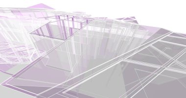 soyut mimari duvar kağıdı tasarımı, dijital konsept arkaplan