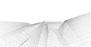 soyut mimari duvar kağıdı tasarımı, dijital konsept arkaplan