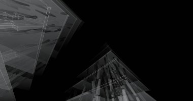 soyut mimari duvar kağıdı tasarımı, dijital konsept arkaplan