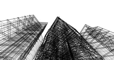 soyut mimari duvar kağıdı tasarımı, dijital konsept arkaplan