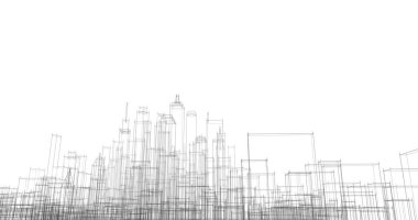 soyut mimari duvar kağıdı tasarımı, dijital konsept arkaplan