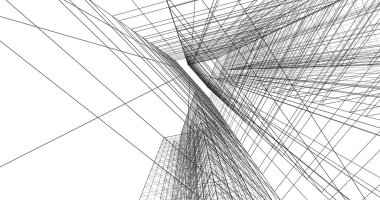 soyut mimari duvar kağıdı tasarımı, dijital konsept arkaplan