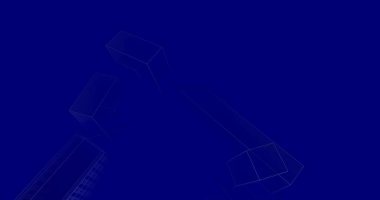 Arkaplanda mimari bina 3d illüstrasyon