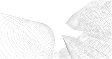 soyut mimari duvar kağıdı tasarımı, dijital konsept arkaplan