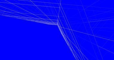 Mimari sanat konseptinde soyut çizgiler, minimum geometrik şekiller. 