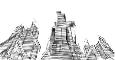 minimal geometrik şekiller, mimari çizgiler