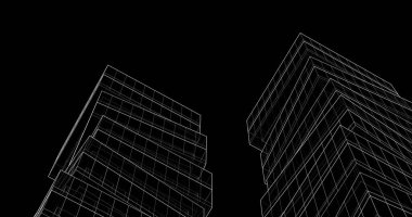 soyut mimari duvar kağıdı tasarımı, dijital konsept arkaplan