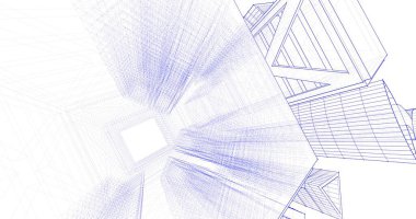 soyut mimari duvar kağıdı tasarımı, dijital konsept arkaplan