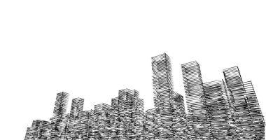 soyut mimari duvar kağıdı tasarımı, dijital konsept arkaplan