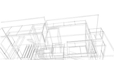 soyut mimari duvar kağıdı tasarımı, dijital konsept arkaplan