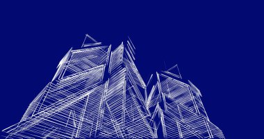 minimal geometrik şekiller, mimari çizgiler