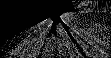 soyut mimari duvar kağıdı tasarımı, dijital konsept arkaplan