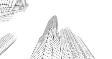 soyut mimari duvar kağıdı tasarımı, dijital konsept arkaplan