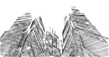 minimal geometrik şekiller, mimari çizgiler