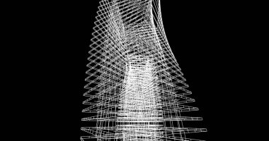 soyut mimari duvar kağıdı tasarımı, dijital konsept arkaplan