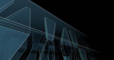 soyut mimari duvar kağıdı tasarımı, dijital konsept arkaplan