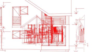 minimal geometrik şekiller, mimari çizgiler