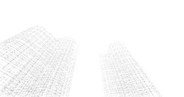 soyut mimari duvar kağıdı tasarımı, dijital konsept arkaplan